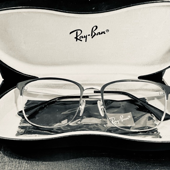 Ray-Ban Other - Ray-Ban Black and Silver Men’s EyeGlass  Frame With Case. NWOT